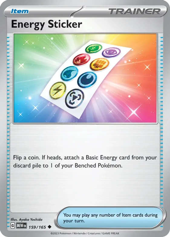 [Reverse Holo] Energy Sticker - SV: Scarlet & Violet 151 (MEW)
