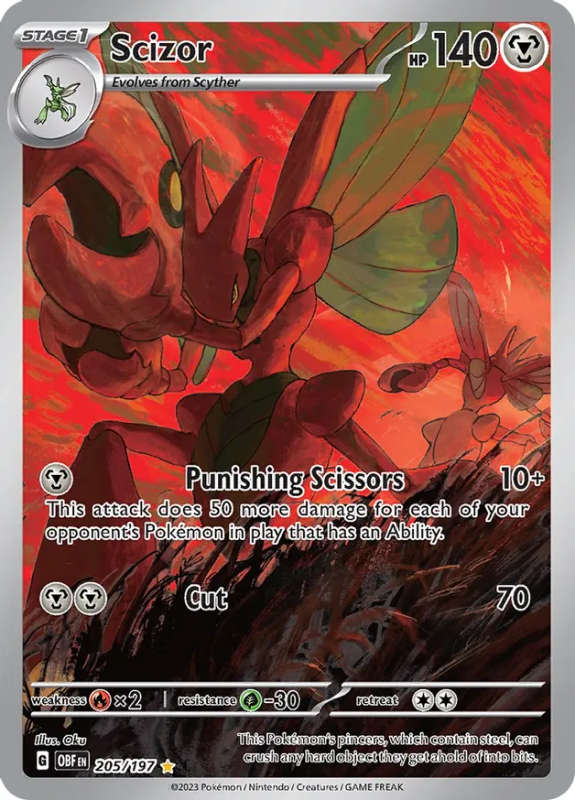 Scizor - 205/197 - SV03: Obsidian Flames (OBF)
