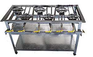 Boiling Table Staggered 6 Burner