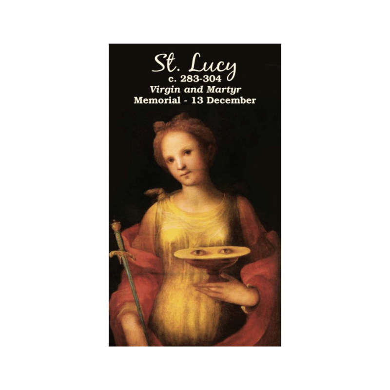 St. Lucy Holy Card