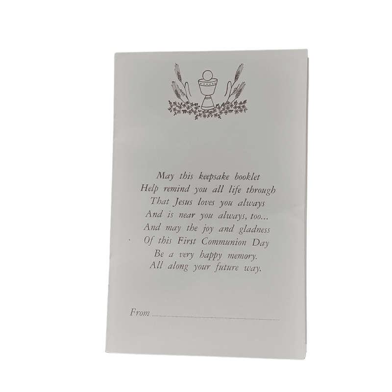 A Remembrance of Your First Holy Communion Booklet for a Girl