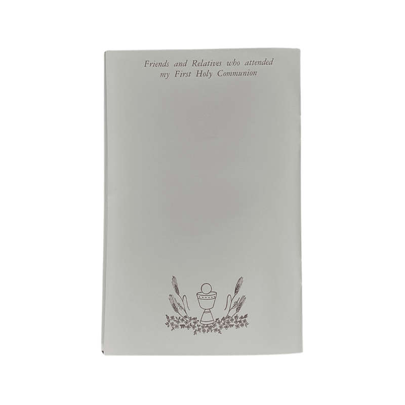 A Remembrance of Your First Holy Communion Booklet for a Girl