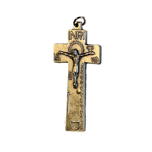 Irish Penal Crucifix Small Silver Coloured