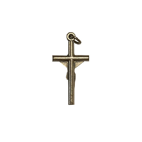 Small Metal Cylindrical Crucifix
