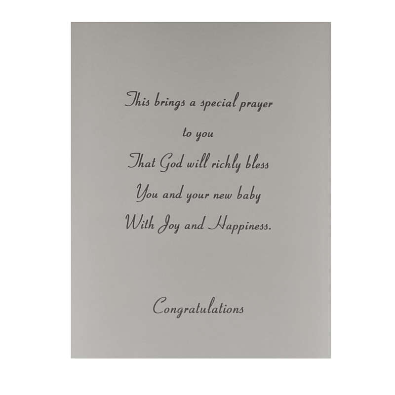 Girl Baby Congratulations Card