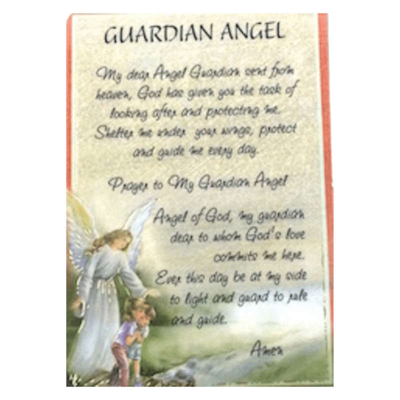 Guardian Angel Holy  Card