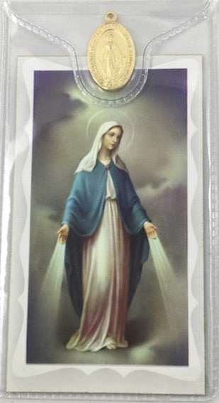 Catholic Our Lady of Grace Holy Card - 5.30g