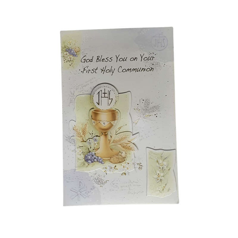 Detailed First Holy Communion Card