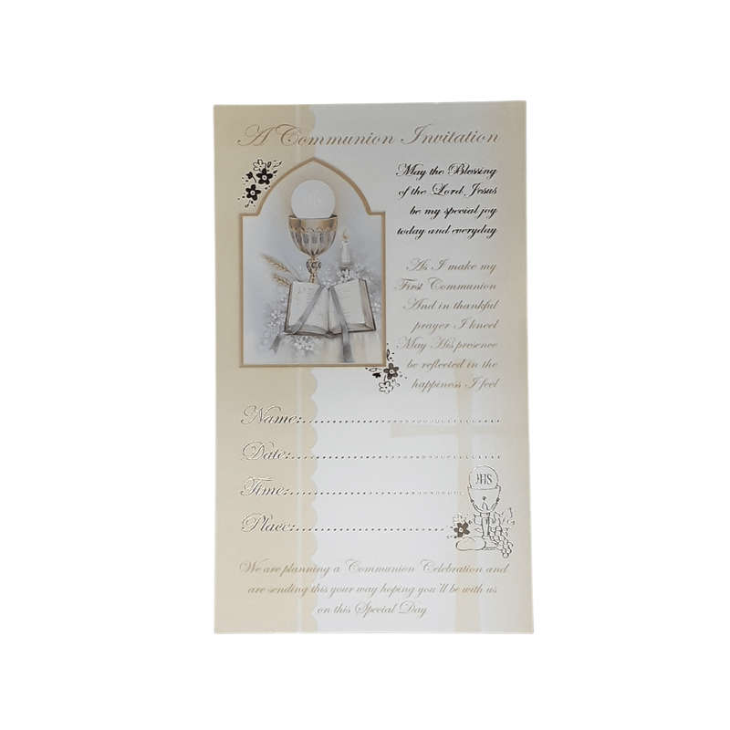 First Holy Communion Invitation Cards