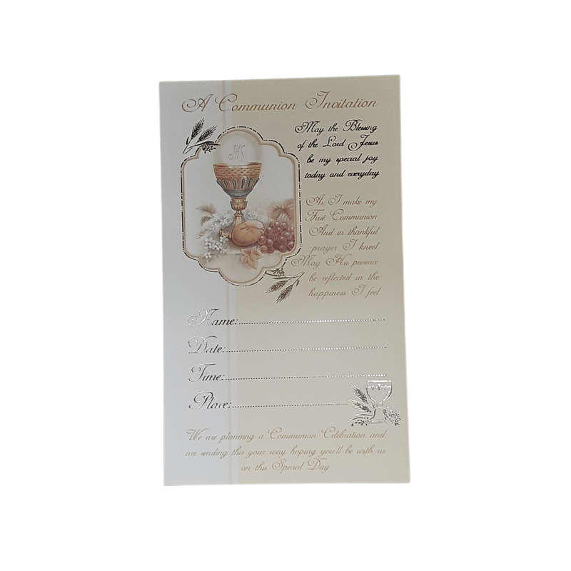 First Holy Communion Invitation Cards