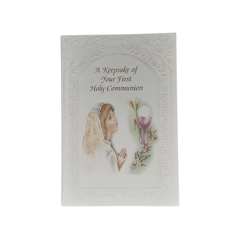 Girl's First Holy Communion Keepsake Card