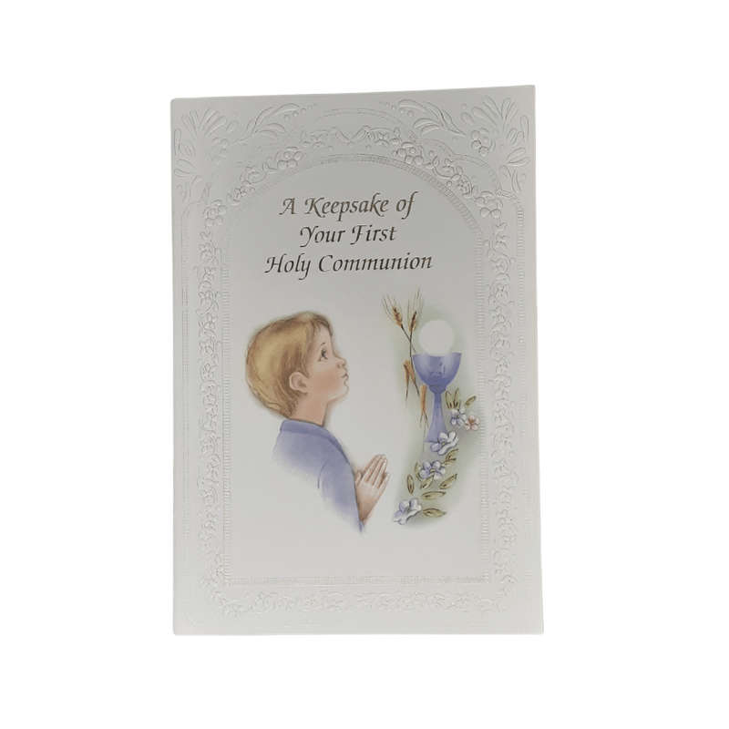 Boy's First Holy Communion  Keepsake Card