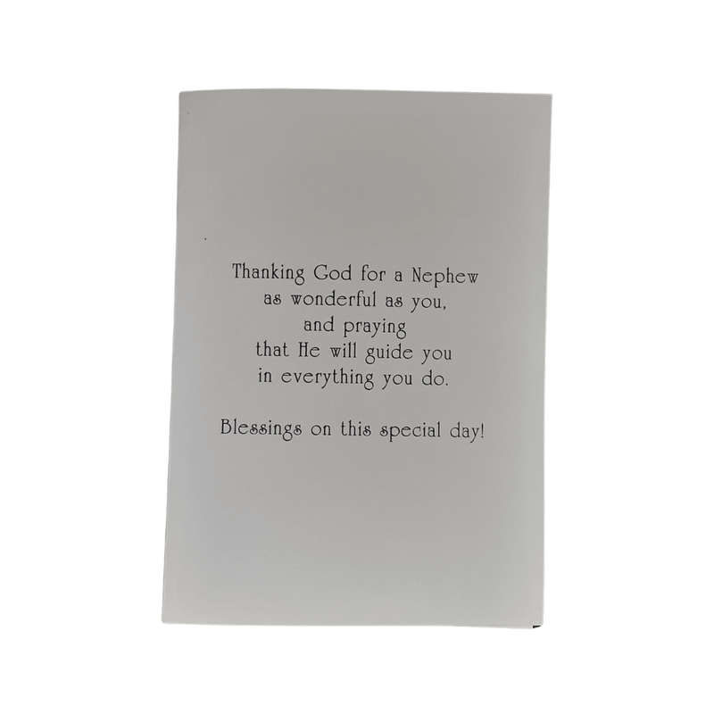 First Holy Communion Card for a Nephew