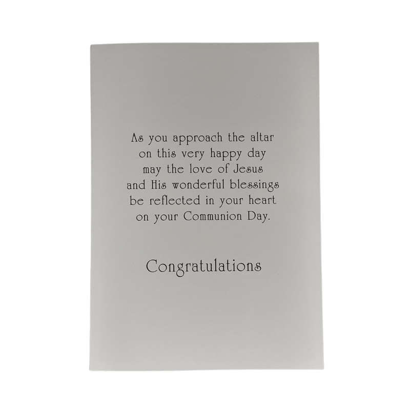 First Holy Communion Card For Boy