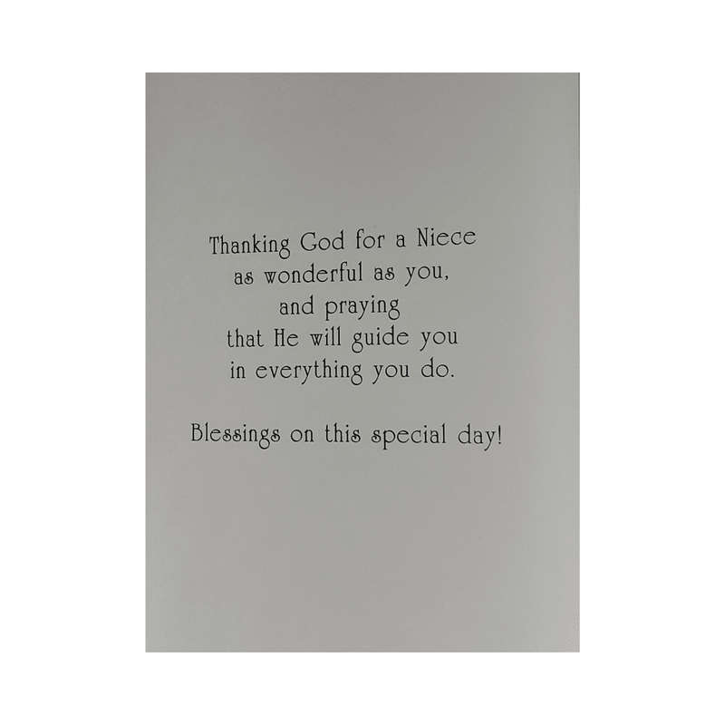 First Holy Communion Card for Niece