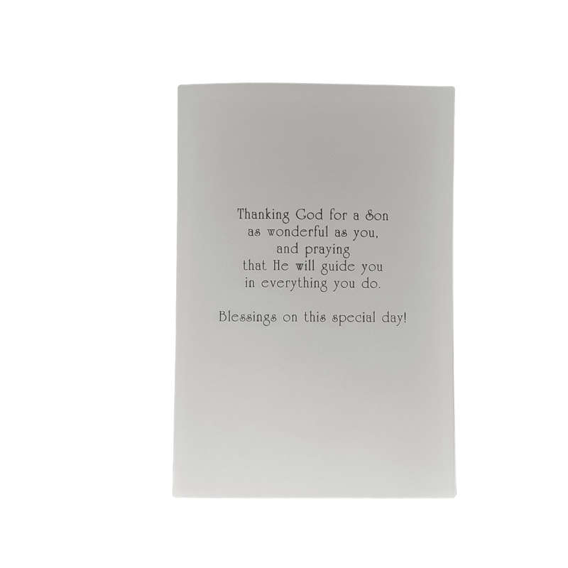 First Holy Communion Card For A Son
