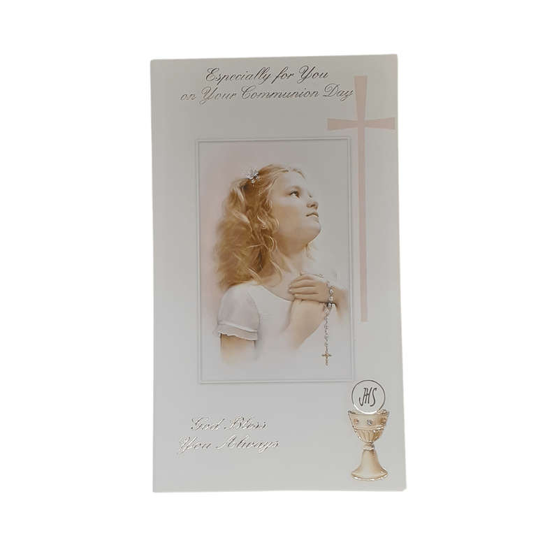 Girl's First Holy Communion Card