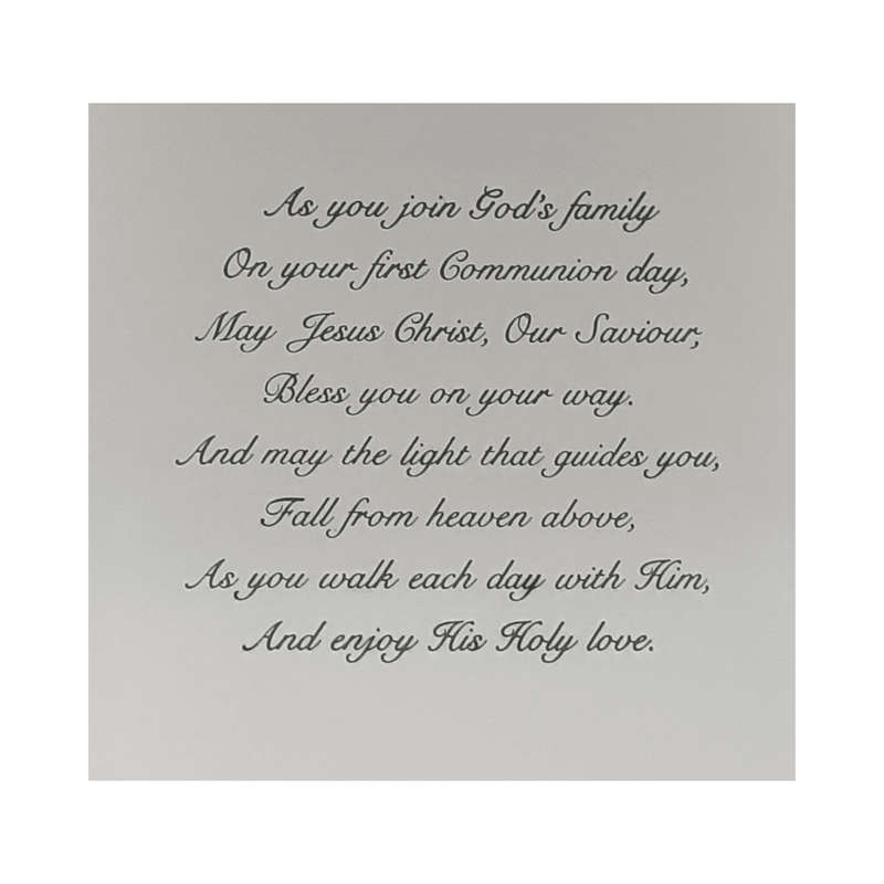 Girl's First Holy Communion Card