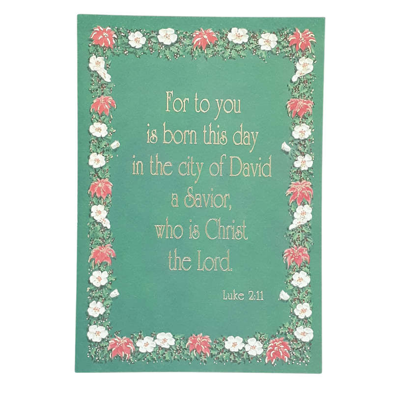 Green Christmas Card