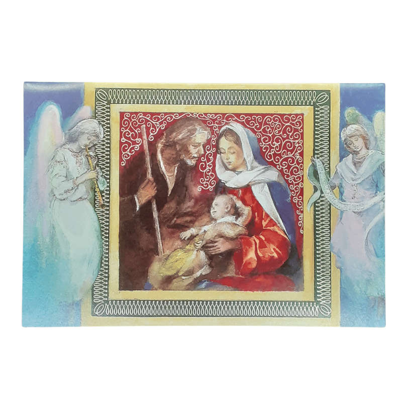 Christmas Card with Angels