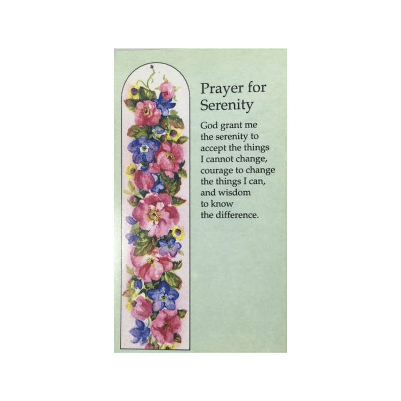 Prayer For Serenity Holy Card