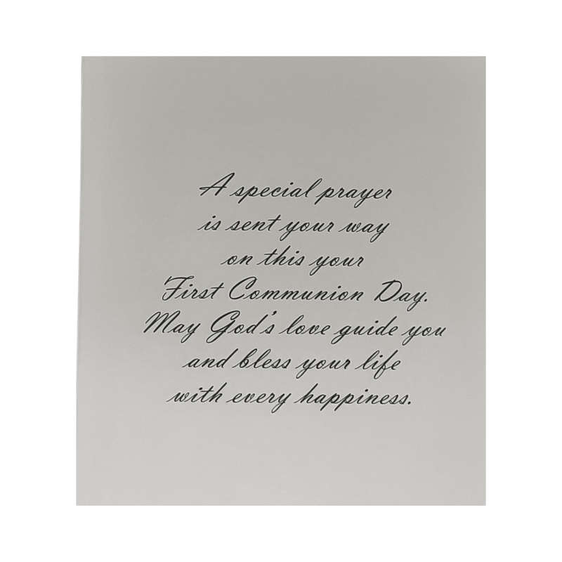 First Holy Communion Card with Chalice Detail