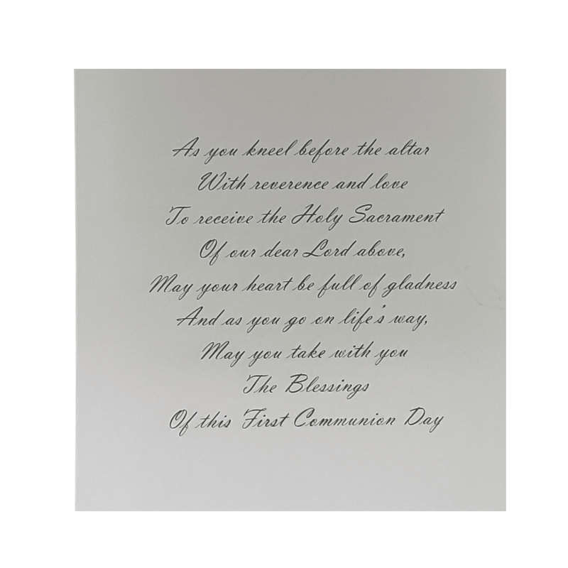 First Holy Communion Card for a Boy