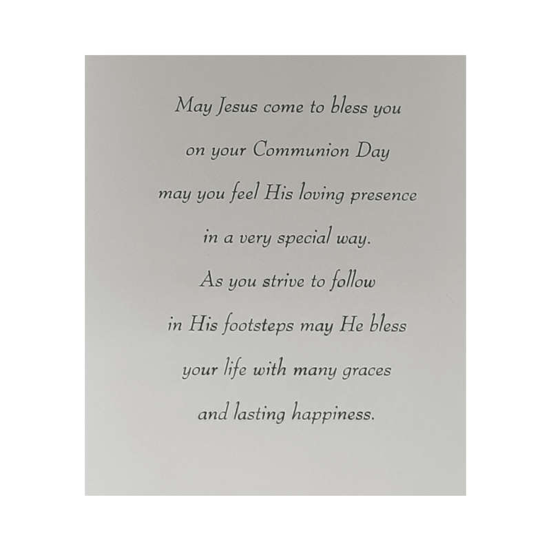 Unisex First Holy Communion Card