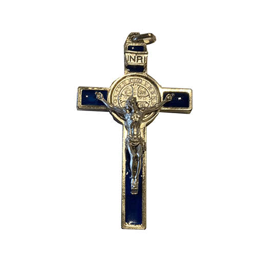 Saint Benedict Crucifix Medium Black and Gold