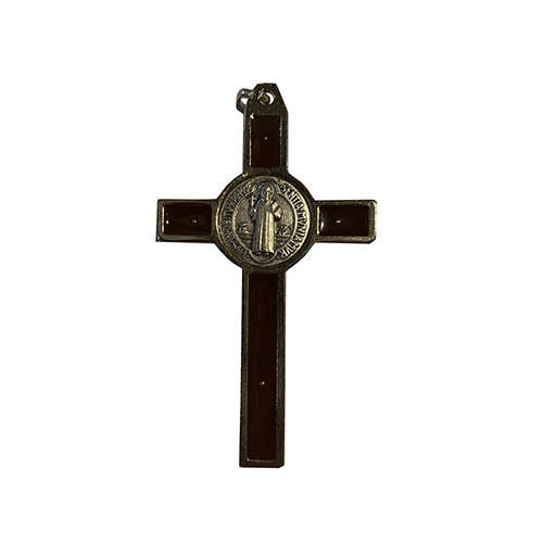 Saint Benedict Crucifix Medium Black and Gold