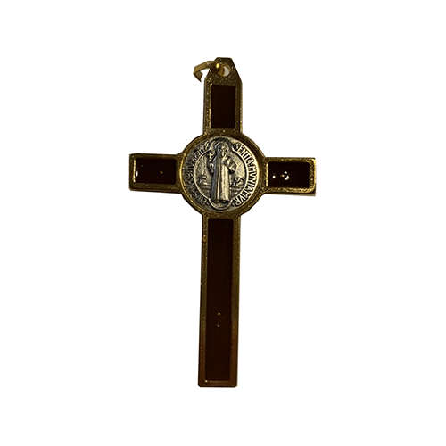 Saint Benedict Crucifix Medium Black and Gold