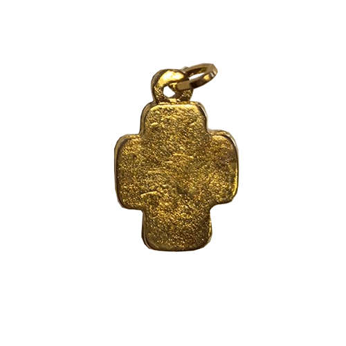 Small Gold Our Lady of Lourdes Cross