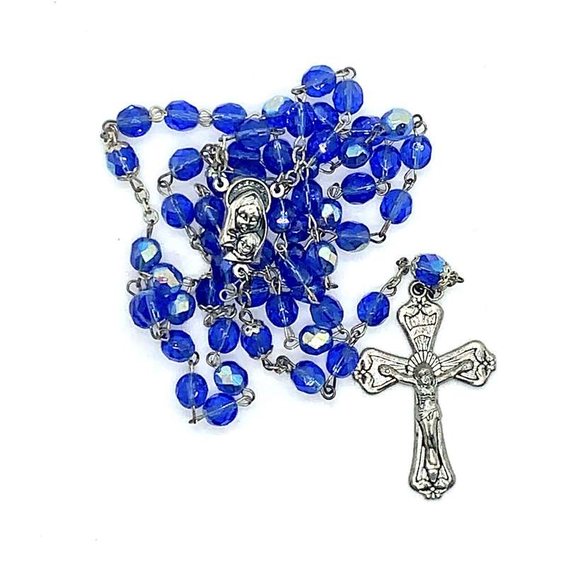 Rosary Blue Chrystal