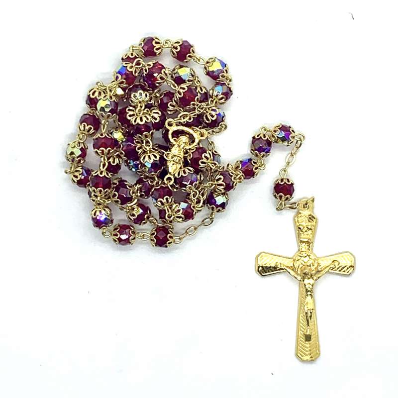 Red and Gold Rosary