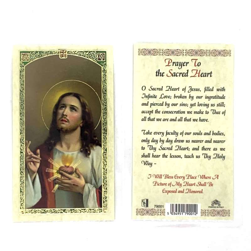 Sacred Heart of Jesus Holy Card