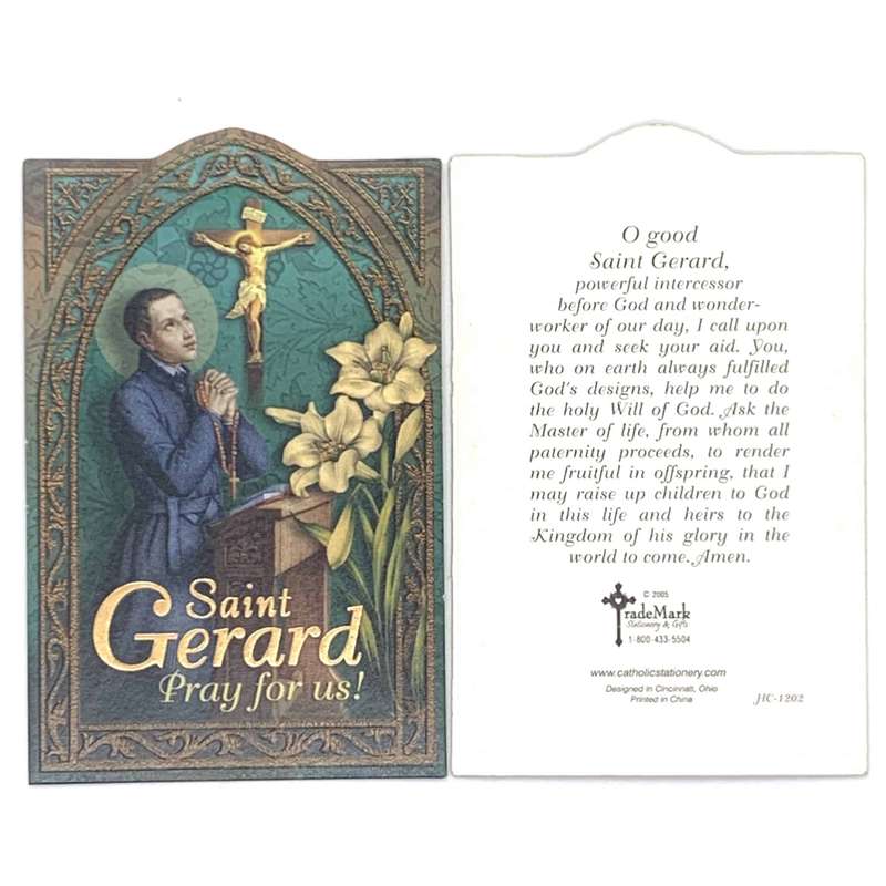 St Gerard Majella Holy Card
