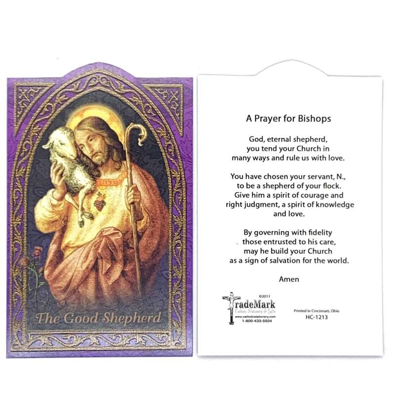 Jesus The Good Shepherd Holy Card
