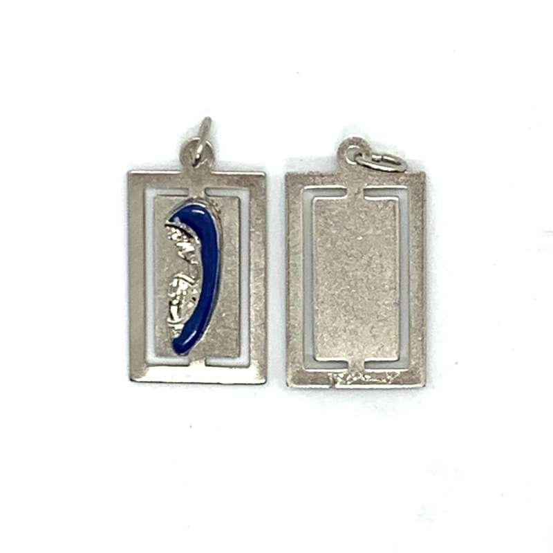 Silver Coloured Pendant of Our Lady