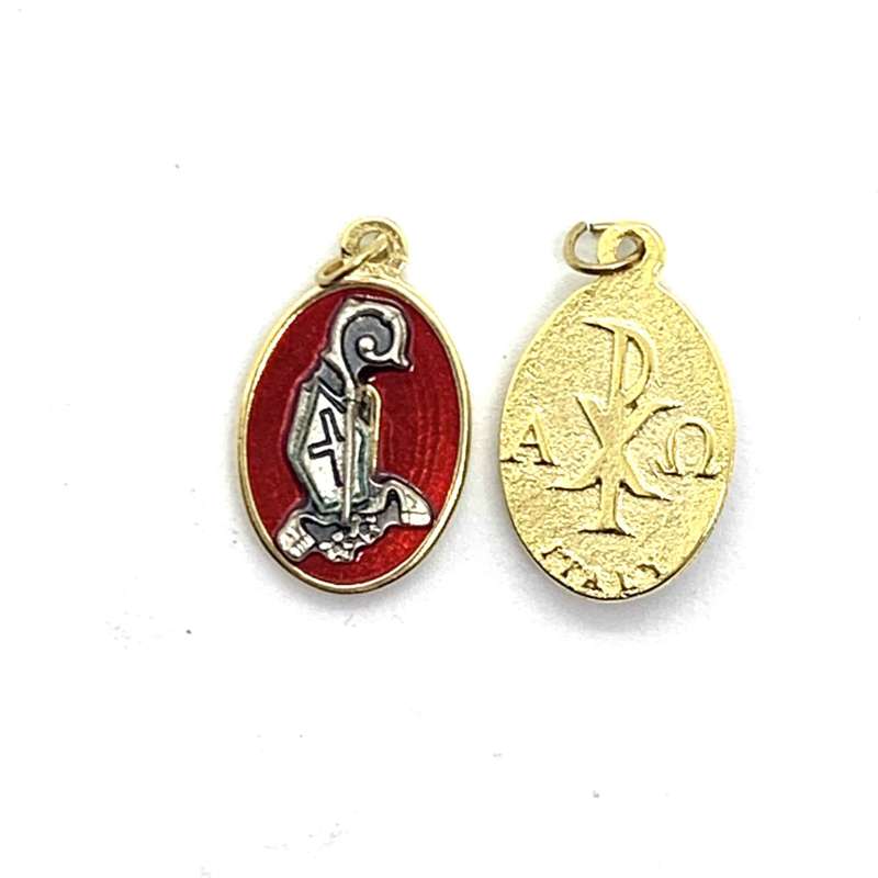 Gilt And Red Confirmation Medal