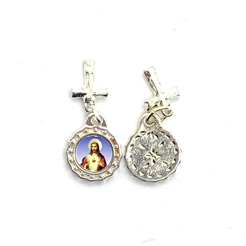 Sacred Heart of Jesus Medal with Crucifix