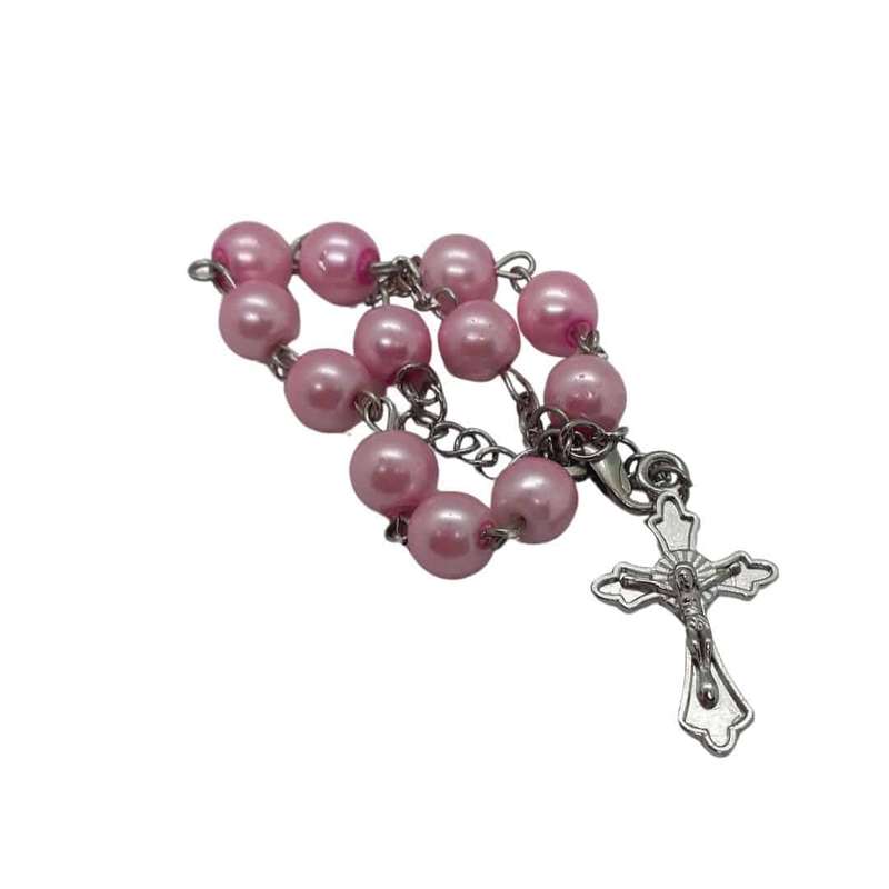 Pink Pearl Rosary Decade