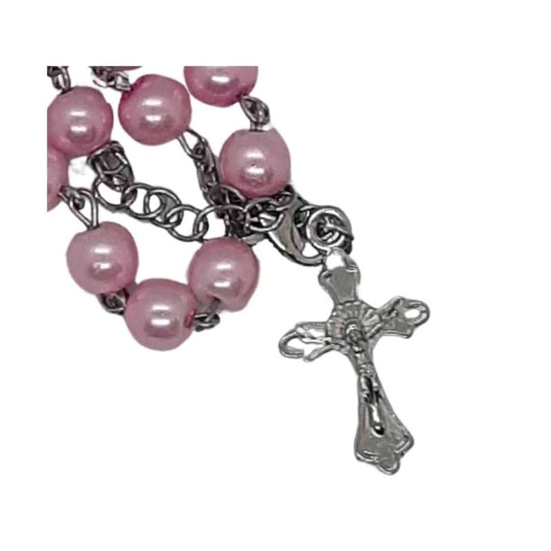 Pink Pearl Rosary Decade