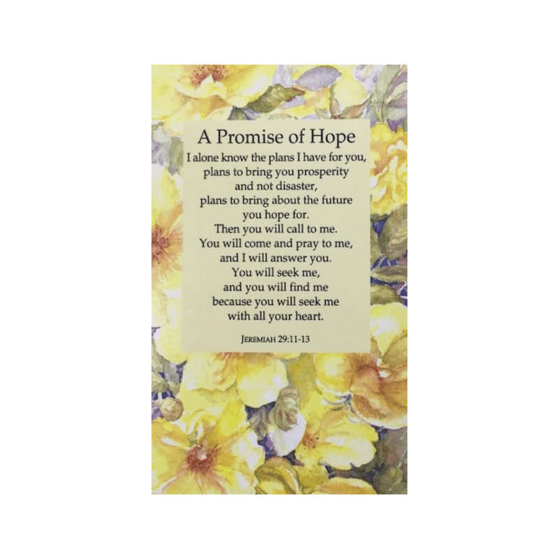 A Promise Of Hope Holy Card