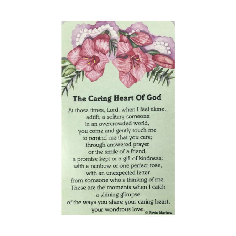 Caring Heart Of God Holy Card