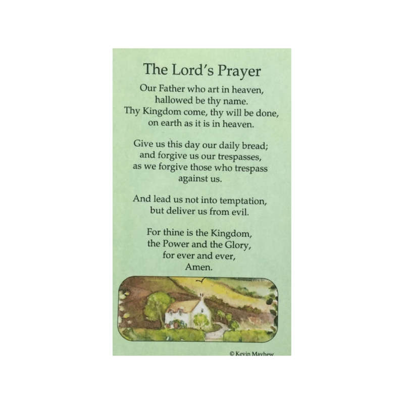 The Lord's Prayer Holy Card
