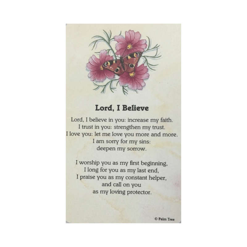Lord I Believe Holy Card