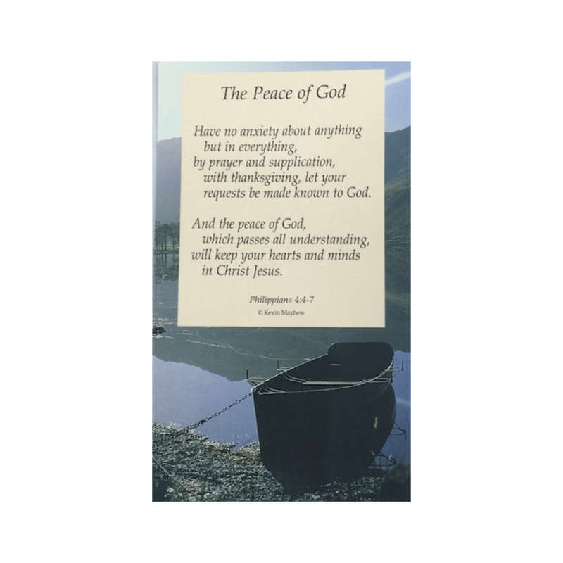 The Peace of God Holy Card
