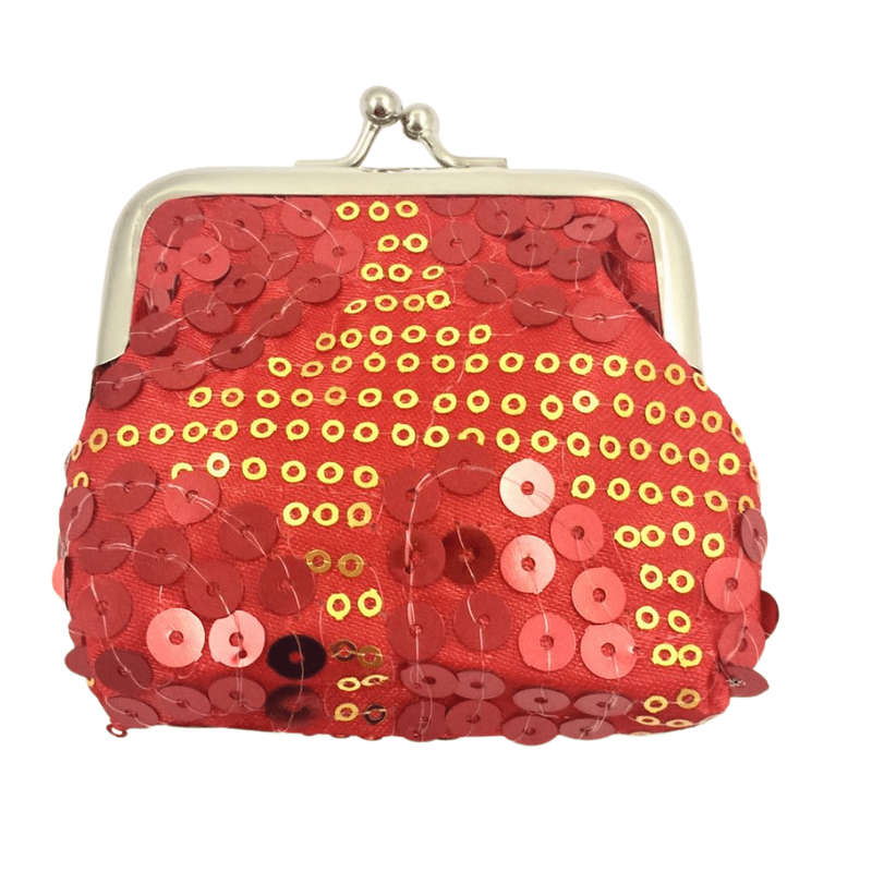 Red Sequin Rosary Bag