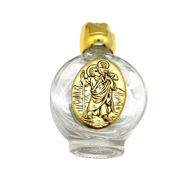 St Christopher Holy Water Bottle