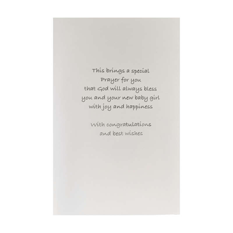 Congratulations Baby Girl Card
